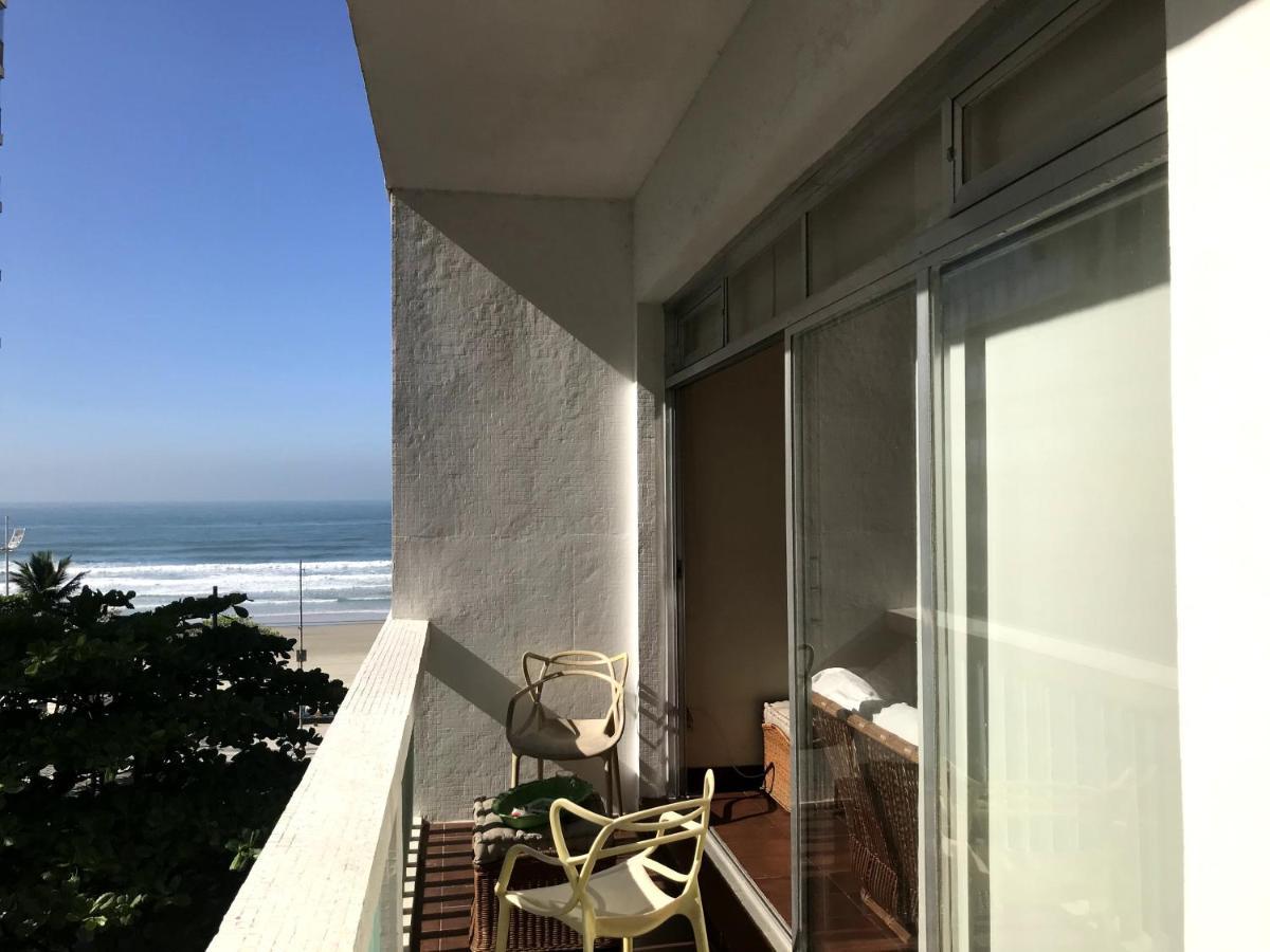 Apartamento Pitangueiras, Frente Ao Mar Com Servico De Praia Guarujá Exterior foto